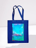 Image for Perspective Trick - Denim Shopping Bag with Gottarelli Print