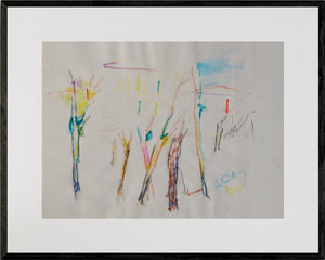 Solo colore - Opera d'arte originale matite colorate su carta Tonino Gottarelli, 24x32 cm (9,4x12,5 in)