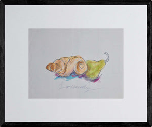 Stare insieme - Opera d'arte originale tempera e matita su carta Tonino Gottarelli, 24 x33 cm (9,4x12,9 in)