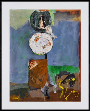 Tra contenuto e forma - Opera d'arte originale acrilico e collage su tavola Tonino Gottarelli, 92x71 cm (36,2x27,9 in) 
