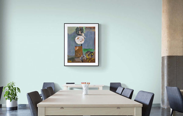Tra contenuto e forma - Esempio dell'opera d'arte italiana contemporanea esposta nel salotto