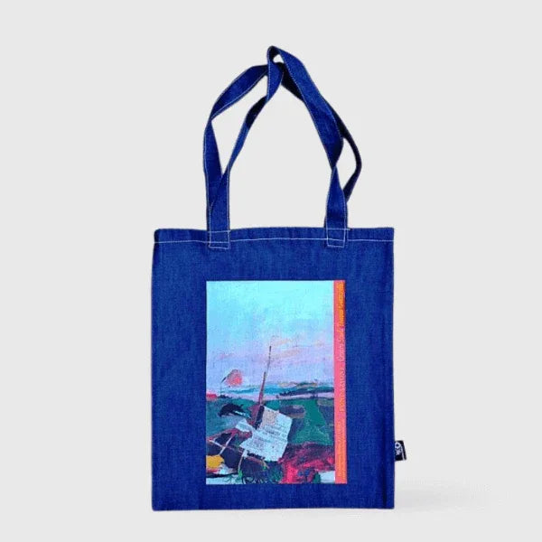 Un piccolo intraducibile fuori di noi - Borsa Shopping Denim - Fondazione Gottarelli Italian Art