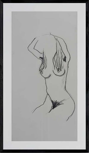Verso l'alto - Opera d'arte originale matita su carta di Tonino Gottarelli, 33x21 cm (12,9x8,2 in)