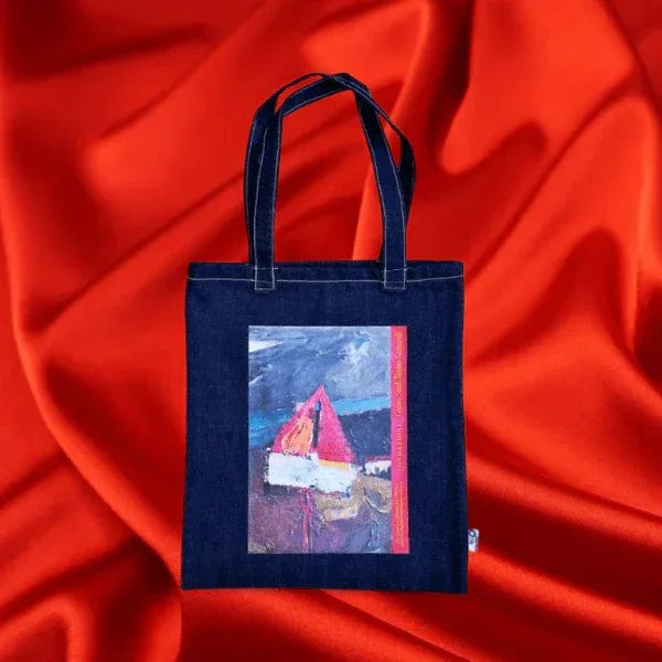 Verso la Bellezza - Borsa Shopping Denim con Stampa Gottarelli - Fondazione Gottarelli Italian Art