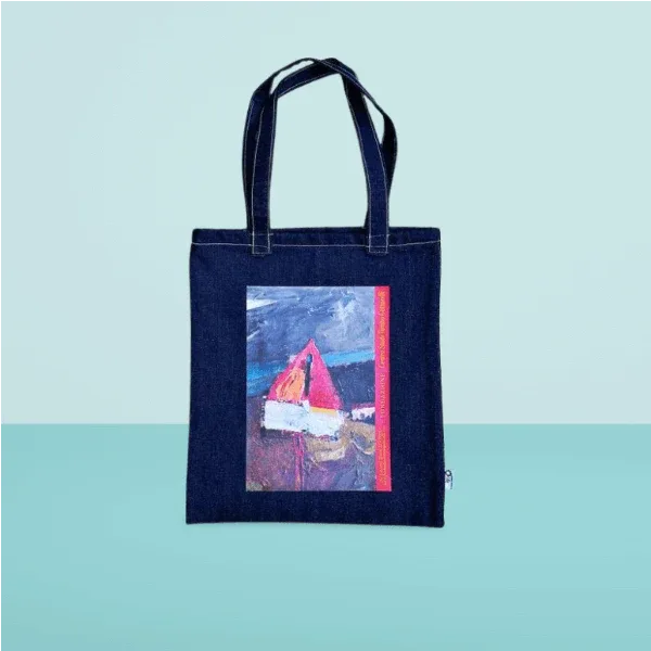 Verso la Bellezza - Borsa Shopping Denim con Stampa Gottarelli - Fondazione Gottarelli Italian Art